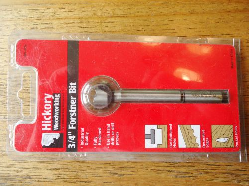 3/4&#034; Hickory Woodworking Forstner Bit - Brand New in Sealed Package