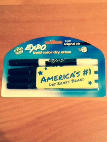 EXPO Bold Color Dry Erase Markers, Original Ink - Fine Tip - 4 Count