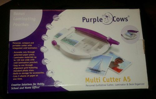 Purple Cows, MULTI CUTTER A5, Guillotine Cutter, COLD Laminator