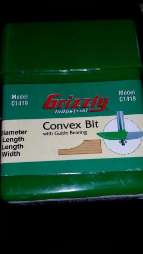 Grizzly C1419 Convex 3-1/2-Inch Raised Pane Length Bit  1/2-Inch Shank