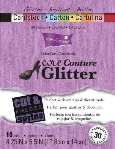 Darice GX-1760-01 30-Pack Coredinations Core Couture Collection Cardstock Paper