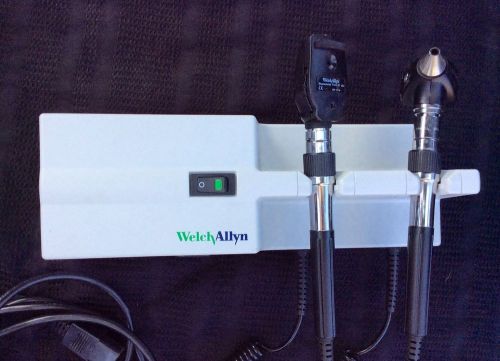 Welch Allyn 767 Otoscope Ophthalmoscope Wall Transformer with Heads