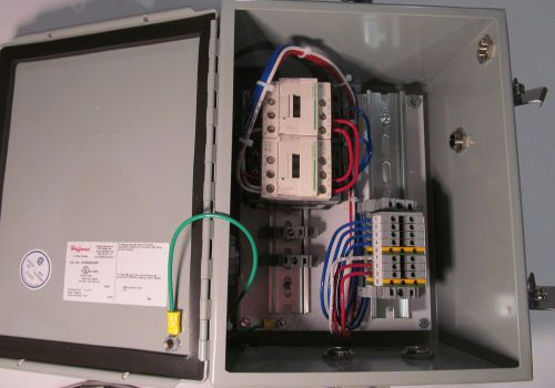 HOFFMAN A10086CHNF ELECTRIC BOX/ ENCLOSURE LOADED W/CONTACTORS SCHNEIDER LC1D12
