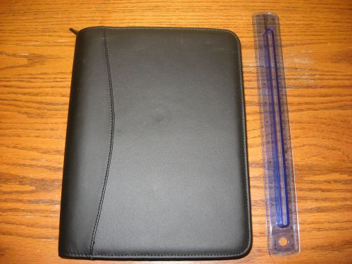 Day Runner 3-ring zip binder genuine leather planner with inserts