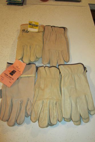 Five Pairs Of Leather Gloves **LARGE**