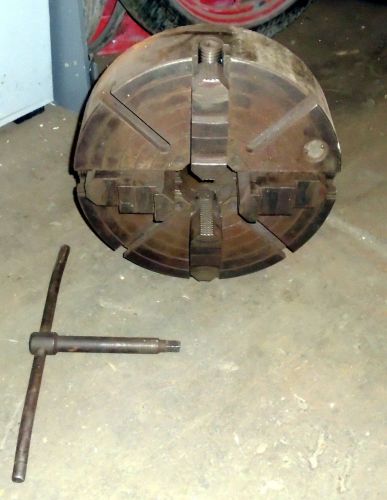 CUSHMAN 18&#034; FOUR JAW CHUCK AND KEY FROM AMERICAN PACEMAKER LATHE