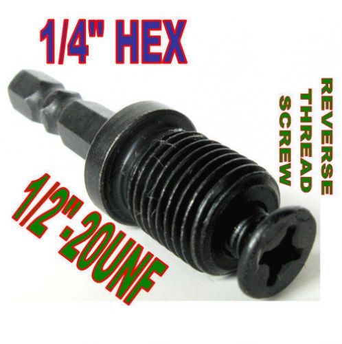 1 pc 1/4 Hex Adapter to 1/2&#034;-20UNF Thread with Lock Screw to Drill Chuck sct-888