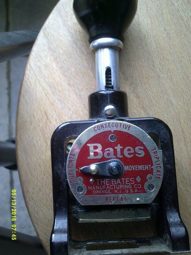 Vintage Bates Numbering Machine 6 Wheel Style E Used Free US shipping