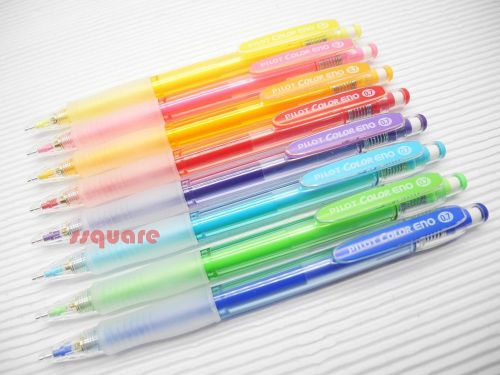 8 Colors Set x Pilot HCR-12R HCR-197 0.7mm Color Eno Coloured Mechanical Pencils
