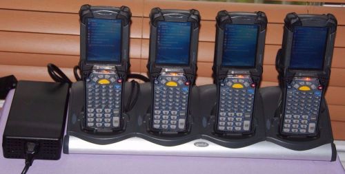 Lot of 4 Motorola Symbol MC9090-G Wireless Laser Barcode Scanner -Complete Units