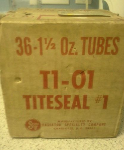 Vintage~TITESEAL T1-01 GASKET AND JOINT SEALING 1 Case~36- 1 1/2oz tubes~NOS!