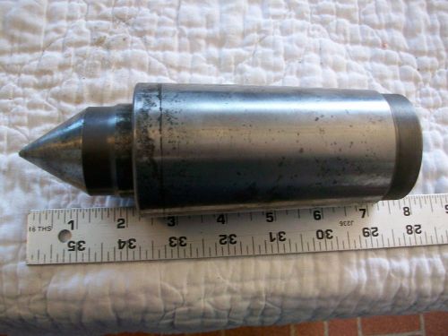 Heavy steel tapered dead center and adapter sleeve ptpk 6/5 s from metal lathe for sale