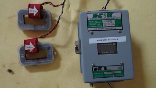 Used e-mon (e-con) 320850-sa kwh meter 120/240v 1 or 2 phase 3w 50amp w/ct&#039;s for sale