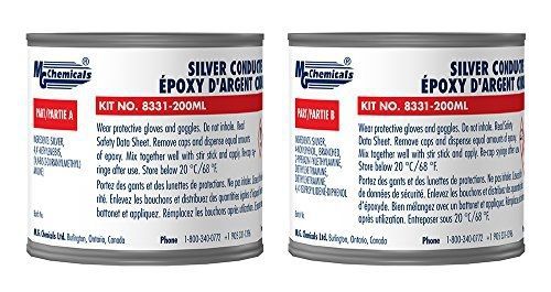 Mg chemicals 2-part electrically conductive silver epoxy adhesive - high for sale