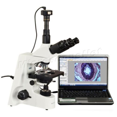 Trinocular compound infinity plan research 40x-2500x microscope+10mp usb camera for sale