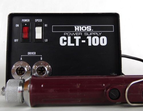 ASG Hios CL-4000 Electric Torque 1/4&#034; Screwdriver w/ CLT-100 Power Supply Japan