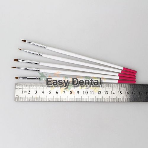 5 NEW Dental Lab Finest Sable Porcelain Ceramic Mixing Brush Pen Equipment