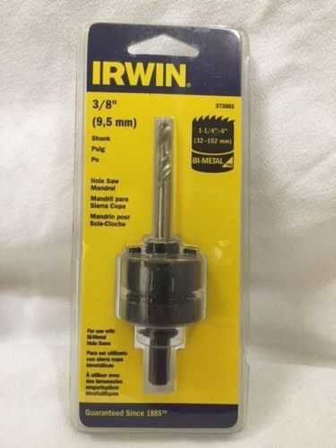 Irwin 373003 3/8&#034; Hex Shank Hole Saw Mandrel for Hole Saws 1-1/4&#034; - 6&#034;