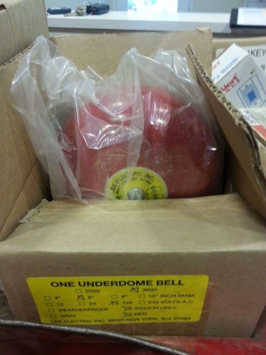 LEE  ELECTRIC 3600 UNDERDOME BELL  (120 VOLT) NEW - RED