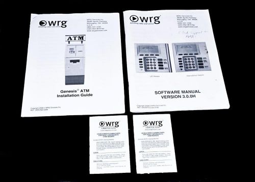 WRG Genesis ATM Machine Manuals and Magnetic Cleaning Cards