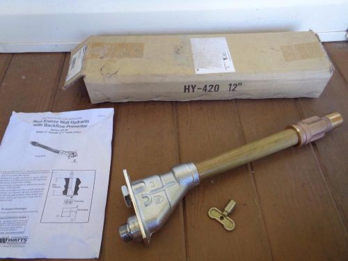 New watts hy 420 frost proof wall hydrant with key &amp; instructions for sale