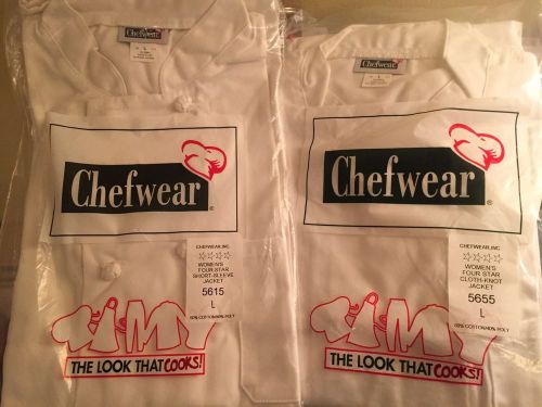 2 Chefware BRAND NEW Coats - SIZE LARGE