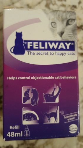 Feliway 48 ml REFILL Only for Diffuser Plug-in Cat Feline Stress Behavior Relief