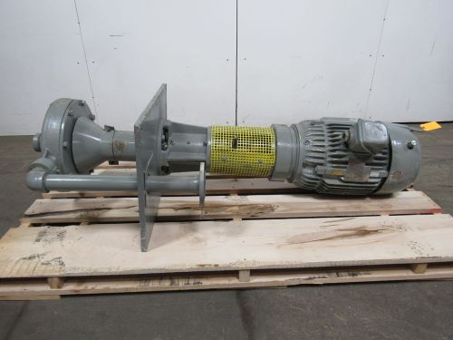US MOTOR A15P2CCR-P Gusher Style 15 HP Vertical Discharge Pump 3&#034; In 2&#034; Out 460V