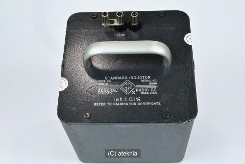 GenRad General Radio GR 1482-E 1 mH Standard Inductor  TESTED