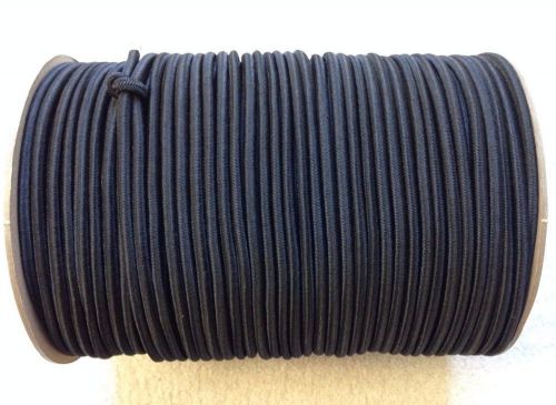 1/4&#034; X 500 FT Bungee Cord Shock Cord Bungie Cord Marine Grade Made in USA!!! BLK