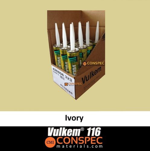Tremco Vulkem 116 IVORY Polyurethane 10oz Sealant 12-PACK Cartridges