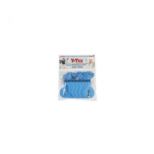 Y-Tex Medium Cattle Ear Tags Blue Numbered 1-25