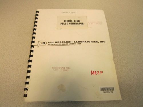 EH 139B Pulse Generator Instruction Manual
