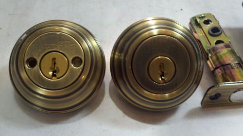 Society brass double cylinder deadbolt polished brass 716 5 rcal rcs for sale