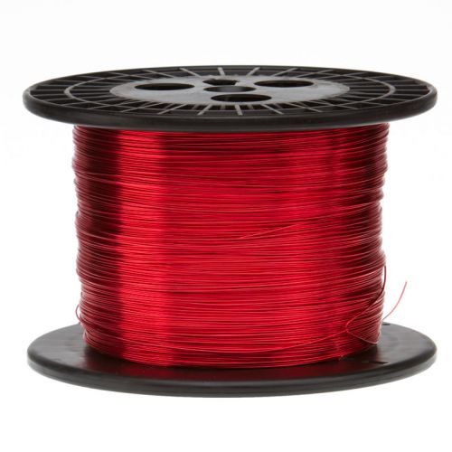 17 AWG Gauge Enameled Copper Magnet Wire 5.0 lbs 797&#039; Length 0.0469&#034; 155C Red