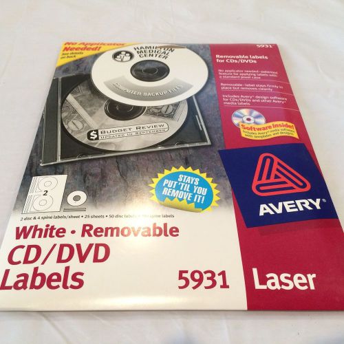 Partial Pack Avery 5931 CD/DVD White Labels
