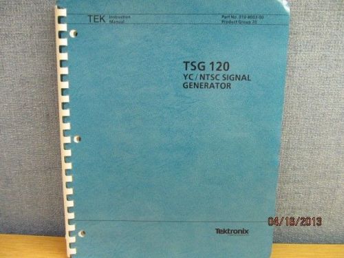 TEKTRONIX TSG120 YC/NTSC Signal Generator Instruction Manual w/schematics
