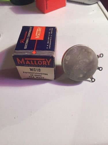 MG10K Mallory Potentiometer 10 Ohm 12.5W