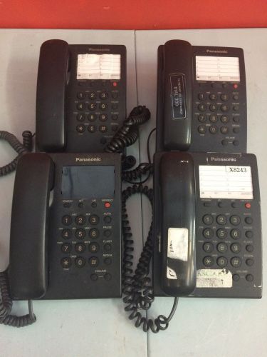 Lot of 4 Panasonic Black KX-TS550B Business Phones
