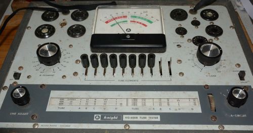 Knight 600B Tube Tester.   Working- Needs Calibration !  $20 Shipping Cost