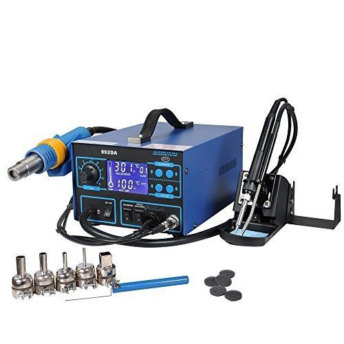 Yescom 992da lcd display rework soldering station and hot air gun and iron gun for sale