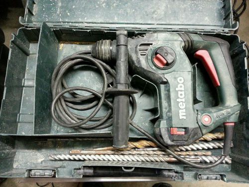 Metabo KHE3250 Rotary Hammer Drill &amp; Chisel 1 1/8&#034; - 1/4&#034; Shank (BITS INCLUDED)