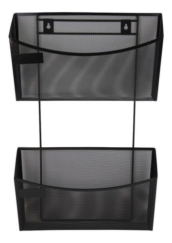 Quill Black Mesh Hanging File, Standard and Cubicle Wall Mount
