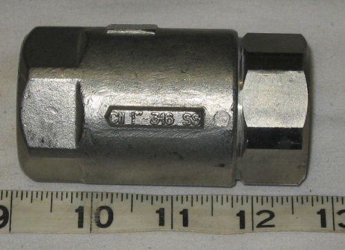 CII  1&#034;  NPT  316 Stainless Steel Check  Valve 400 WOG   ****FREE SHIPPING****