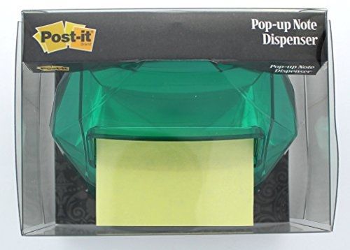 Post-it Pop-up Notes Dispenser for 3 x 3-Inch Notes, Emerald Shaped