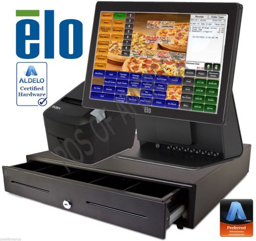 ALDELO  PRO ELO 15E2 PIZZA RESTAURANT ALL-IN-ONE COMPLETE POS SYSTEM NEW