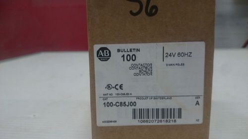 AB - ALLEN BRADLEY 3 Pole Contactor 100-C85J00 ser A