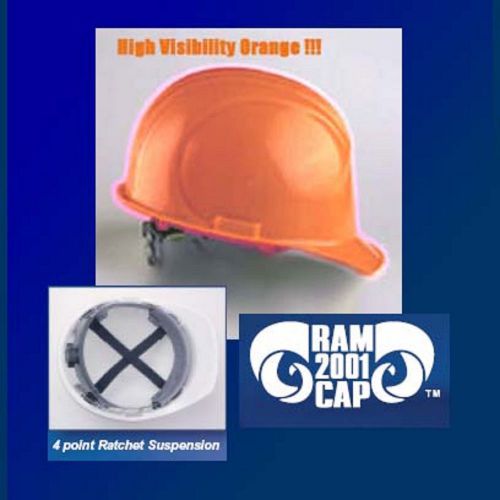 Ram 2001 Cap High Visibility Saftey Helmet Hard Hat MADE IN USA 6 COUNT