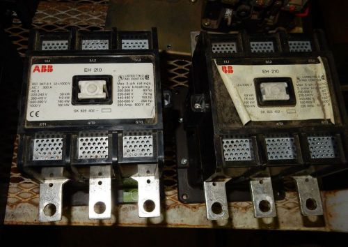Abb eh 210 contactor *used*sold each for sale