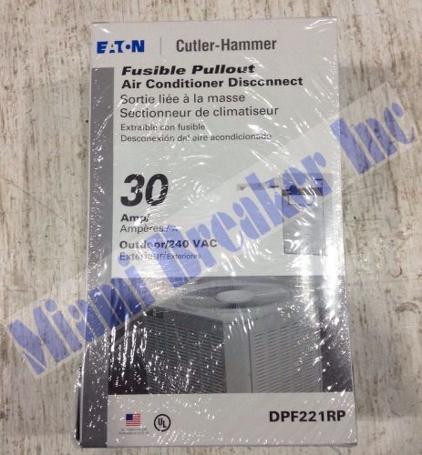 DPF221RP Cutler Hammer 30 Amp Fusible Pullout Enclosure